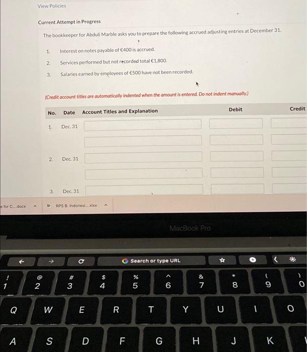  e for C....docx A ! 1 Q A View Policies Current