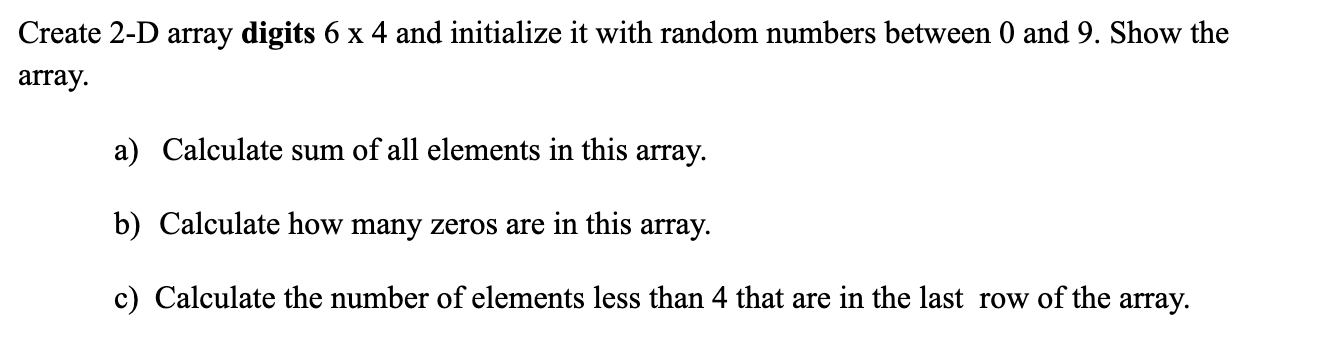 Java Sreate 2-D array digits 64 and initialize it with random numbers