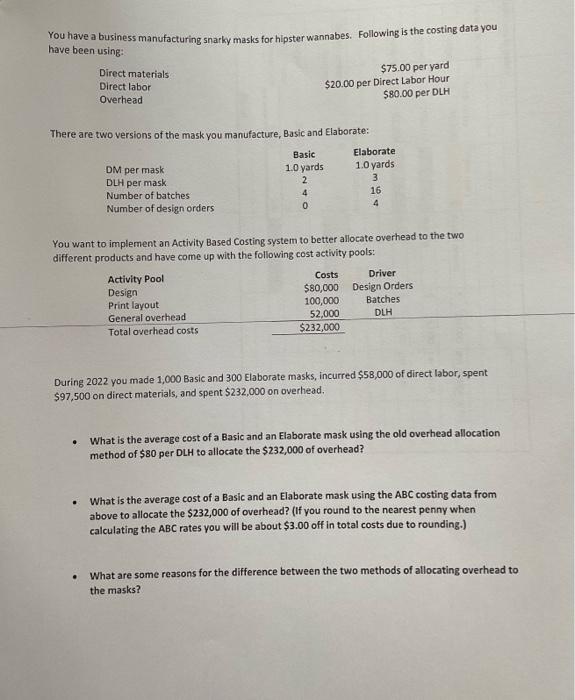 Please help as soon as possible, with work not just excel please!!!