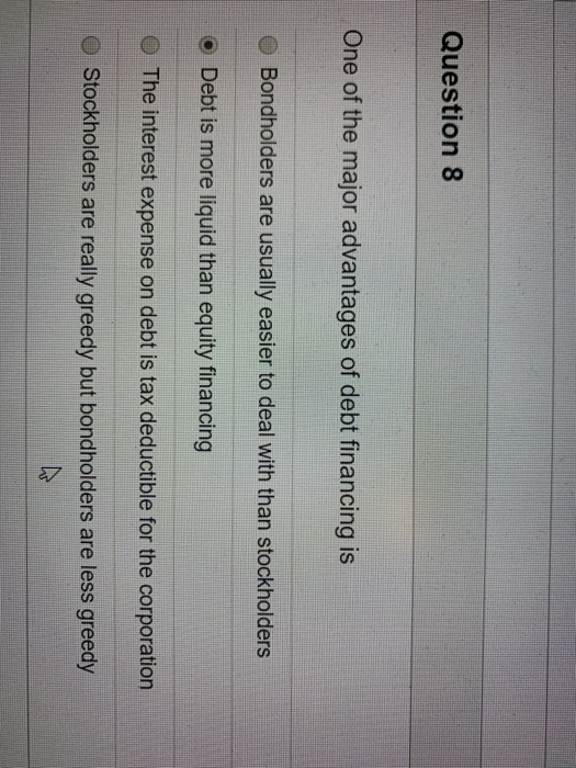 per share of the existing stock because: doing so guarantees the company