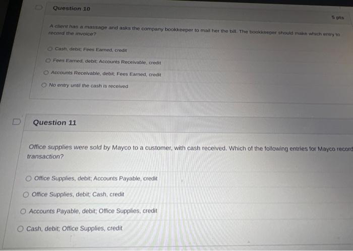  pls help me for 2 question 10,11 A client has a