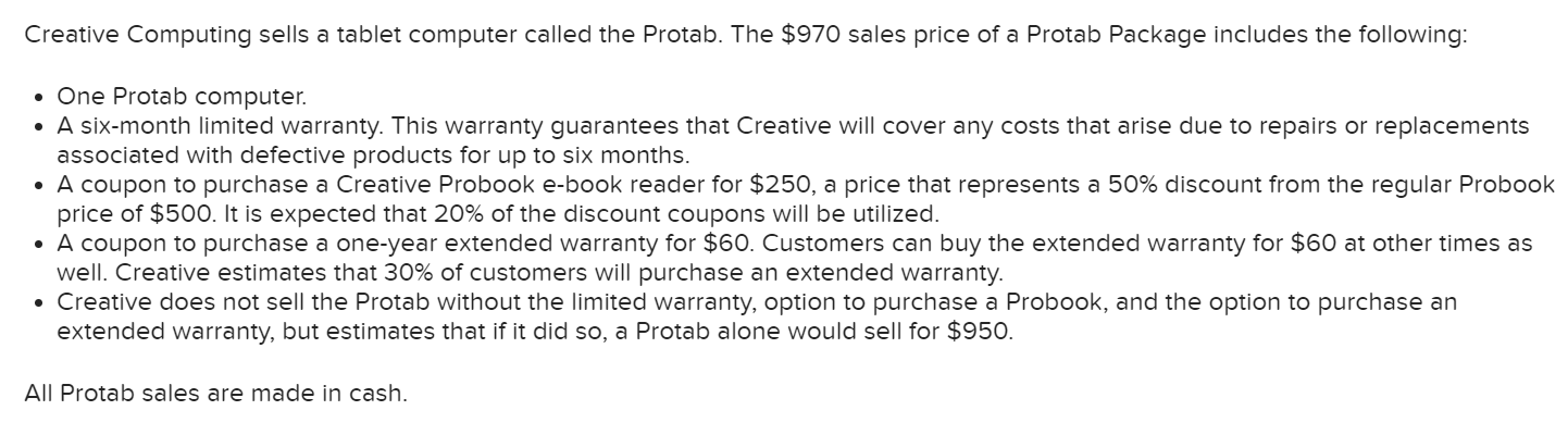 Creative Computing sells a tablet computer called the Protab. The $970