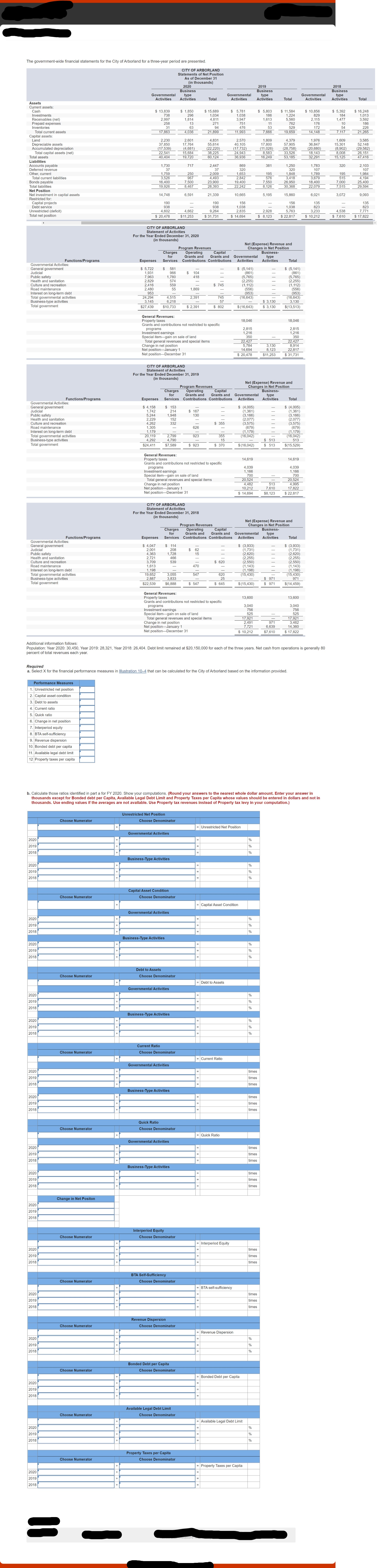 **I only need help with the chart at the bottom! The government-wide
