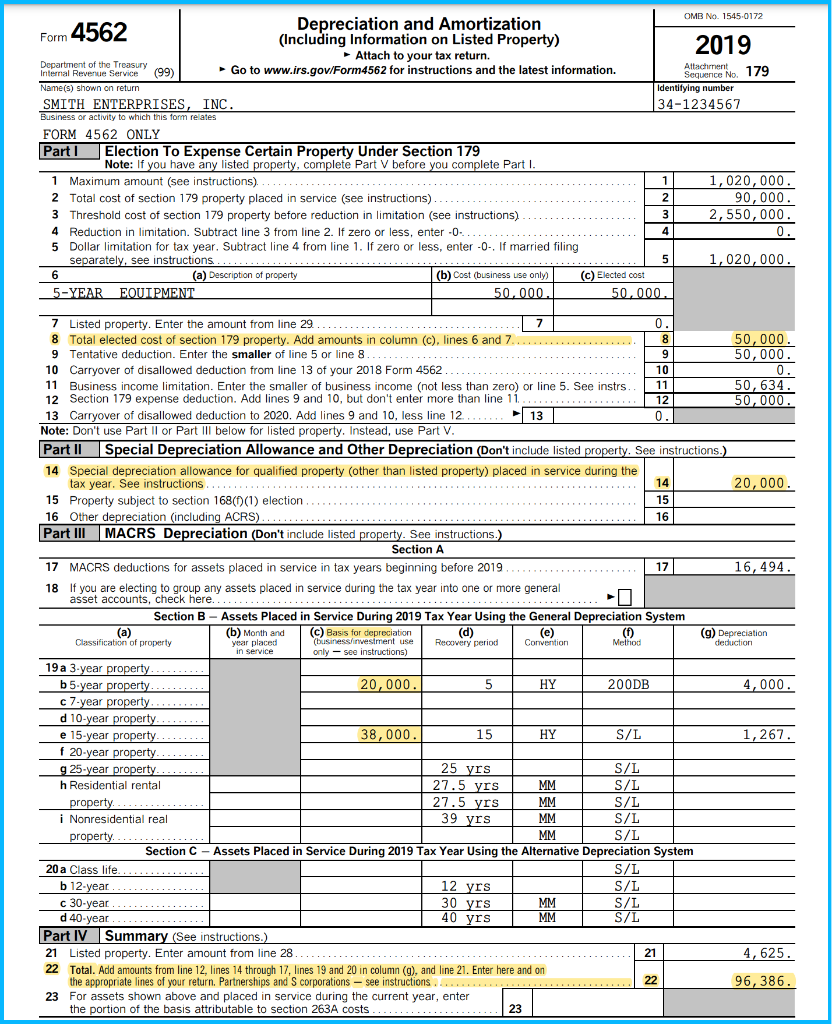 Trade or Business. Enter the number of Forms 5472 attached - 8