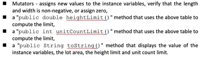 comments describing each step Write a user-defined class that contains conditions. Write
