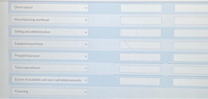 of 2023, prepare a direct materials budget. (Round cost per kg to