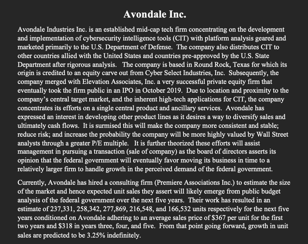 Please read instructions carefully and answer with an excel worksheet showing all