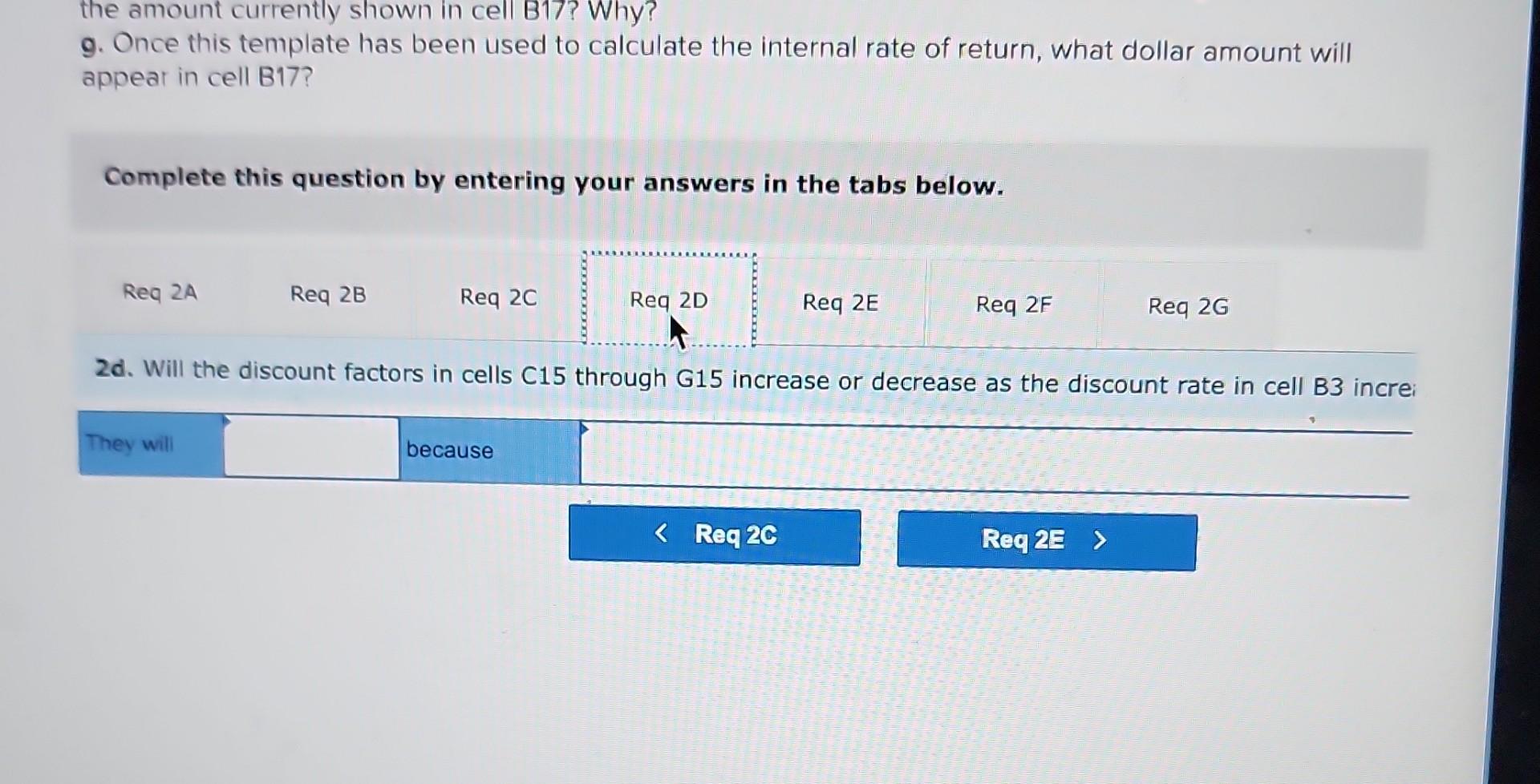 When the project concludes in five years the working capital will be