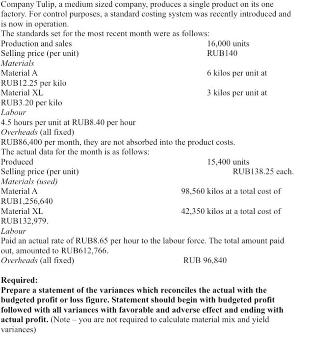 please help me solve this task Comnanv Tulin. a medium sized comnanv.