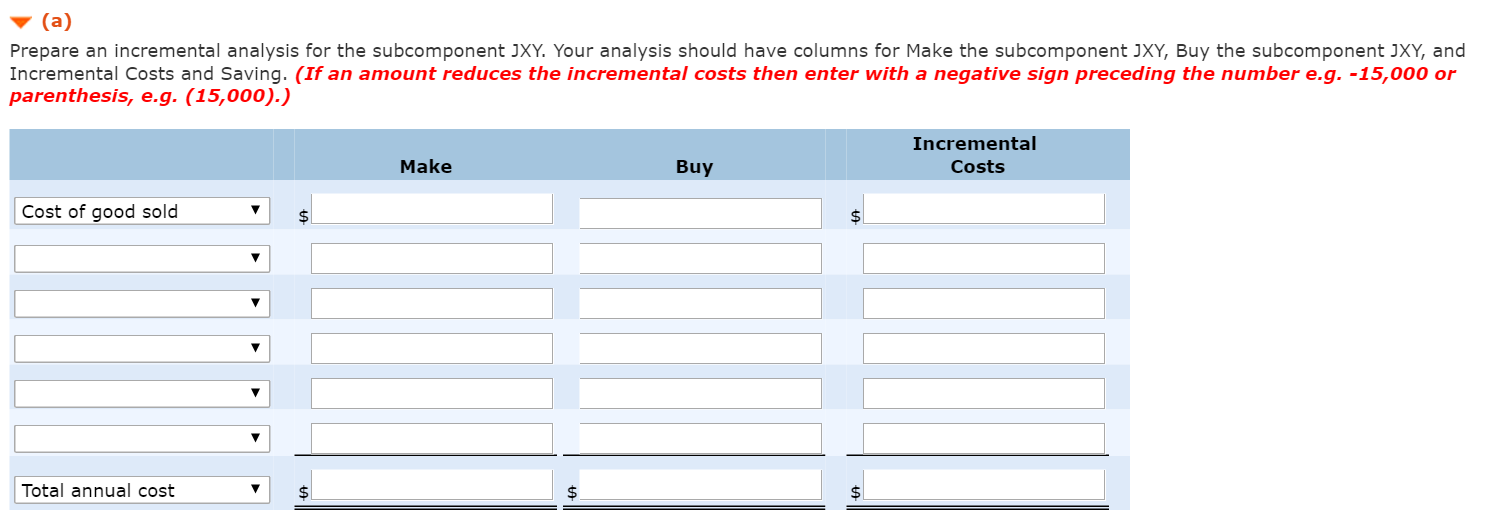 COST, PURCHASING PRICE,MANUFACTURING OVERHEAD, VARIBALE OVERHEAD, FIXED OVERHEAD, TOTAL ANNUAL COST, COGS.