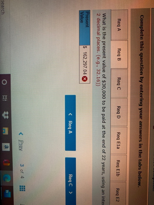 present value function, answer the following questions: See Tabl. 6-4 and Table