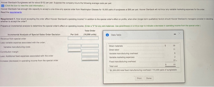 In addition to the special order's effect on profits, what other (longer-term