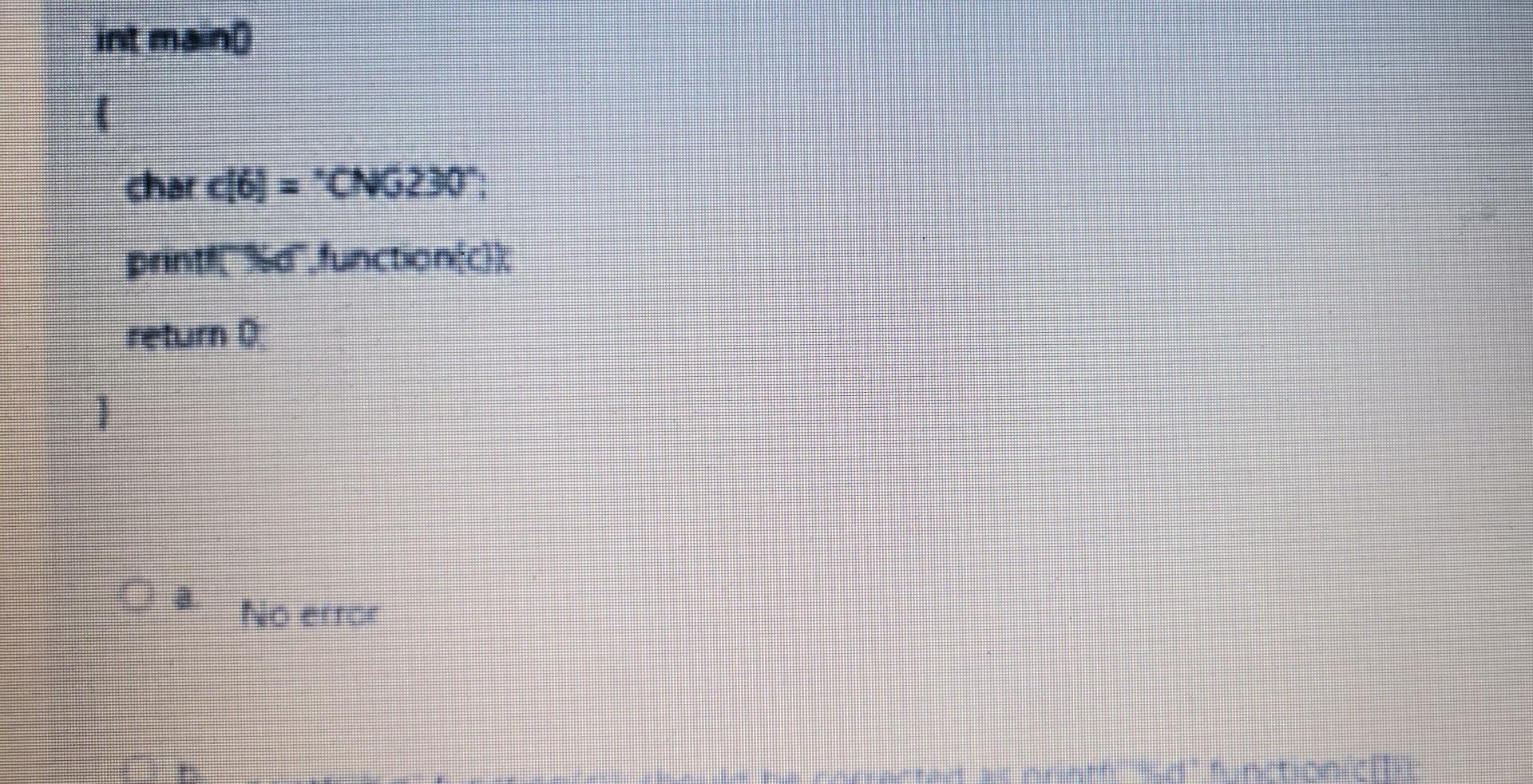 code? int function(char s(i) 1 int length =0,x= while yv=0) (lengthi**i,i*t) teturi