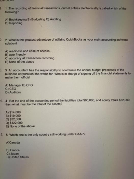 i need help to answer the multiple choice 1. 1 The recording