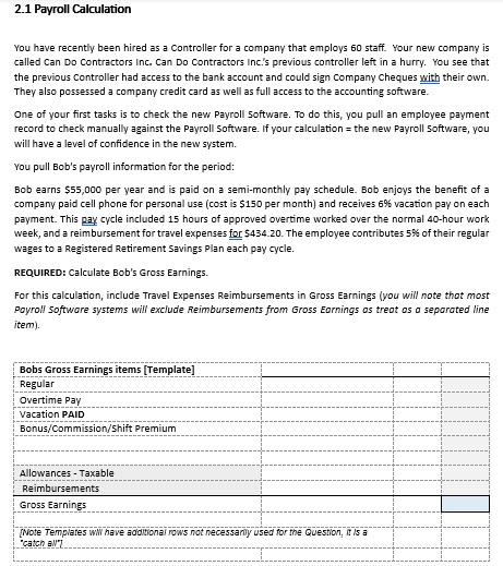 You have recently been hired as a controller for a company