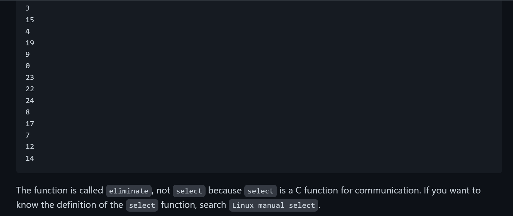 and count to k again to eliminate the next person whose number