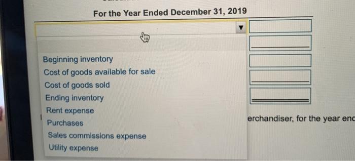 the records.) Read the requirement (Part One) On December 31, 2019, her