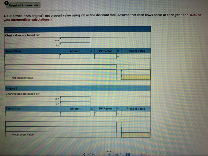 $320,000 investment for new machinery with a five-year life and no salvage