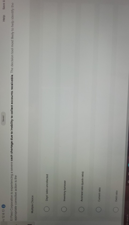 Is 12 & 13 Seved Help Save & El Paso Corporation