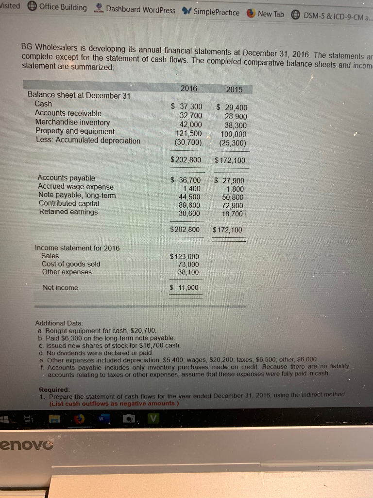 Wisited Office Building Dashboard WordPress / SimplePractice New Tab DSM-5 &