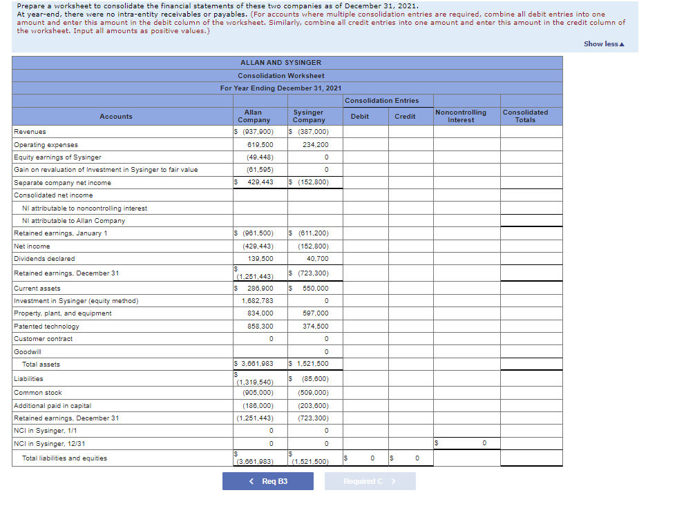 assessment that all of Sysinger's accounts were falrly valued within the company's