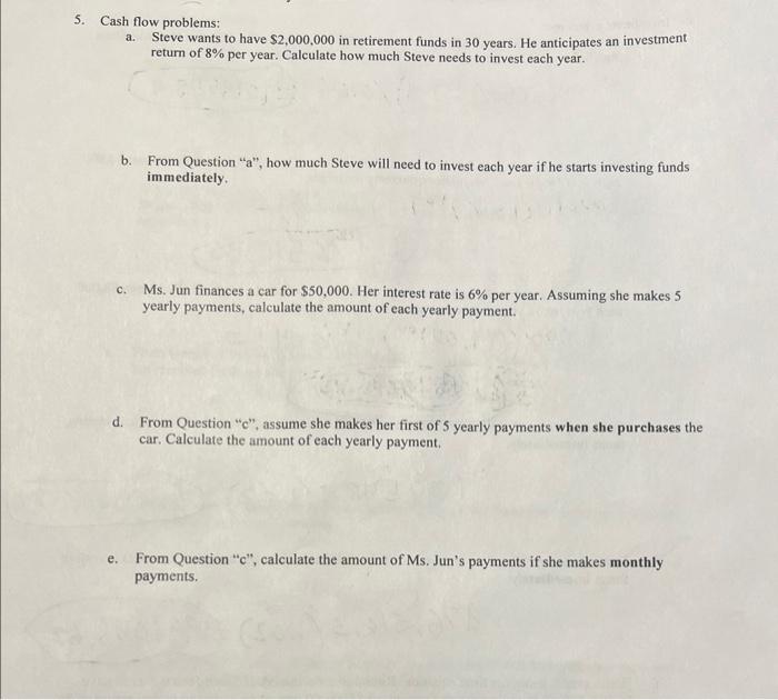 help help im not sure what more info is needed Cash flow