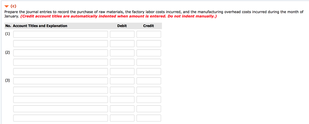 as necessary. Part (e): Total the job cost sheets for any job(s)