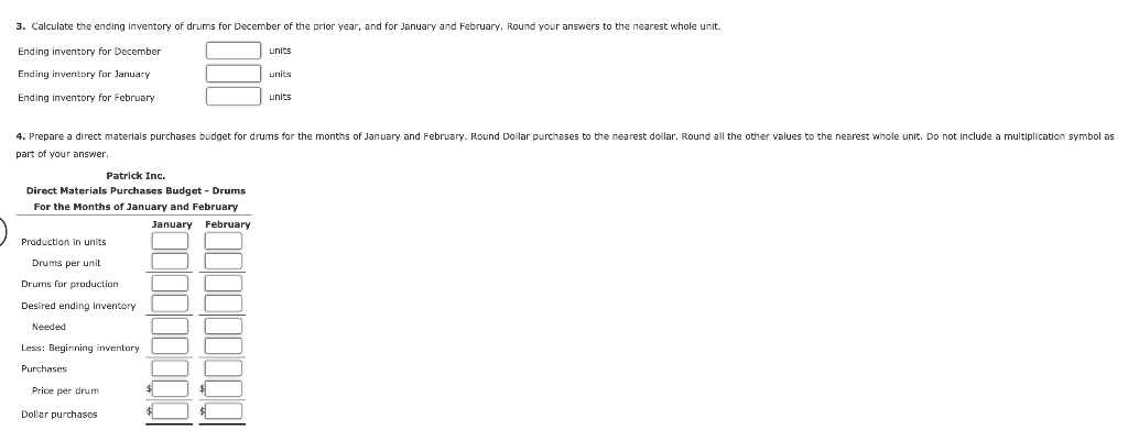 3 months of the coming year is: January 40,000 February 50,000 March