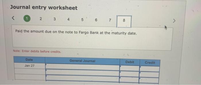 the maturity date. 2 Paid the amount duo on the note to