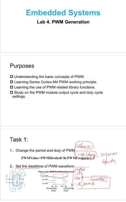 Embedded system lab homework, i will give thumbs up for the answers