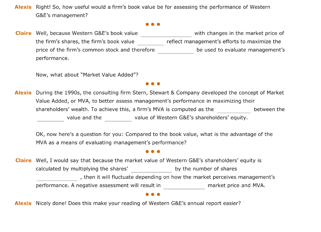 my reading of Western G&E's annual report? I've come across several unfamiliar