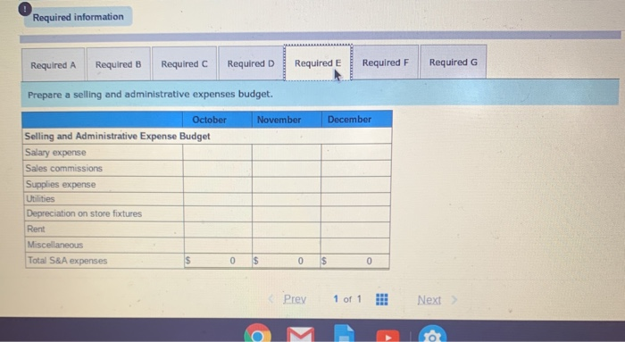operation. As budget coordinator, you have been assigned the following tasks: Problem