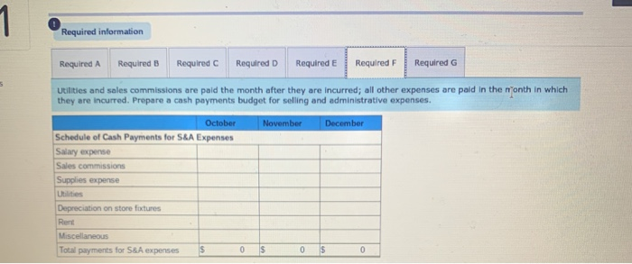 14-23 Part 1 Problem 14-23 Part 1 Required a. October sales are