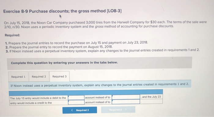 for $30 each. The terms of the sale were 2/10, n/30. Nixon