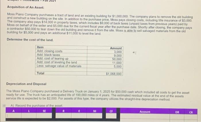 can you please fill in the the boxes for A L SE