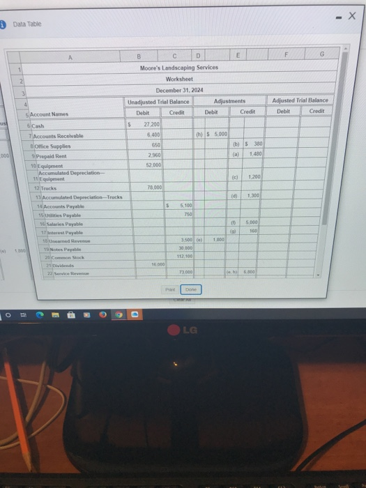  i Data Table F G 1 2 3 4 B D