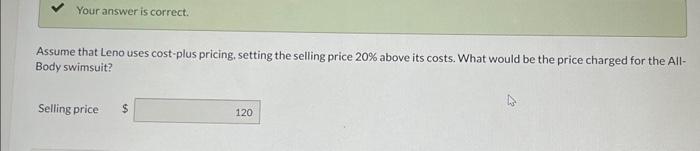 the price that Leno which charge the retailer for the all bodies