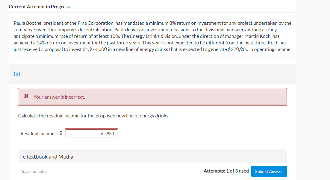 Please use this problem dont copy and paste another one Current Attempt