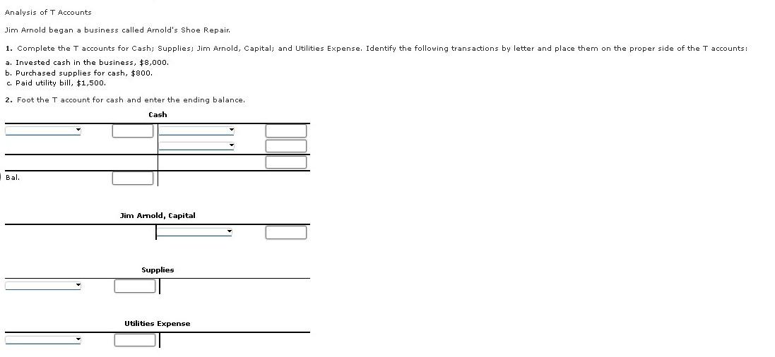 Complete the following statements using either "debit" or "credit": a. The cash