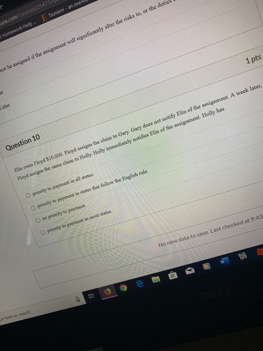  ure.com/courses/25471 E Tsunami- an over Homework Help. not be assigned if