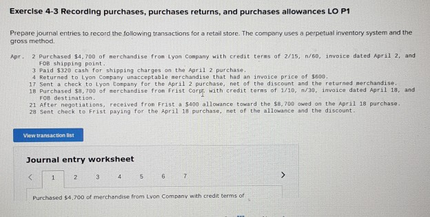  I need explanation and solution please and thank you Exercise 4-3