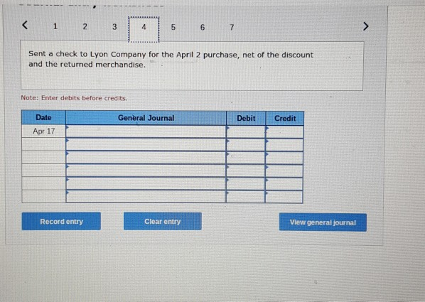 of merchandise from Lyon Company with credit terns of 2/15, n/60, invoice