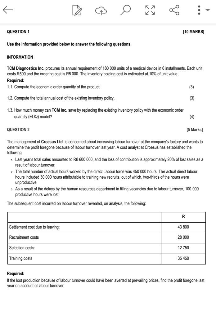  please assist Use the information provided below to answer the following