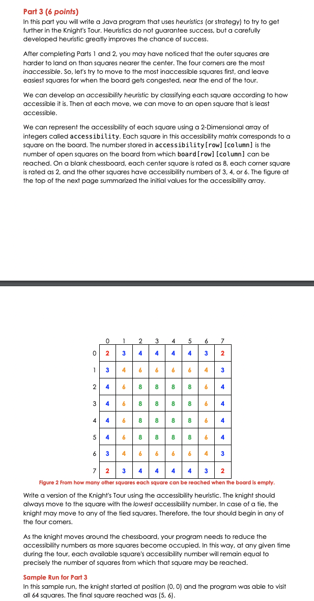 code for part 1 and 2 is provided need code for part