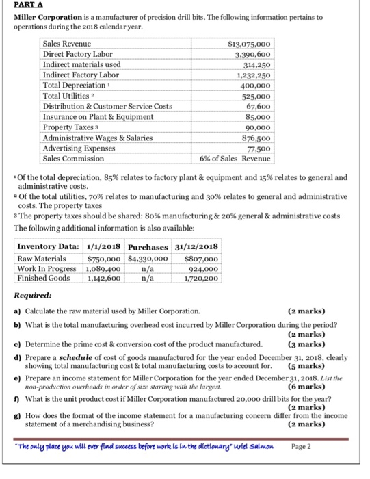 monthly data collected on facilities maintenance department costs and on the number