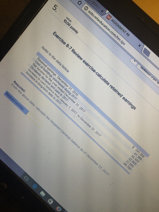  Refer to the data below. From the above data, calculate the