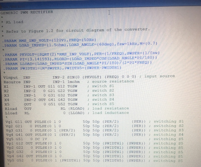 Spice other than pushing run. I am given a problem and am
