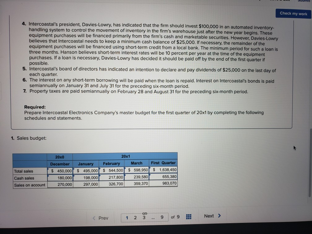 below] "We really need to get this new material-handling equipment in operation