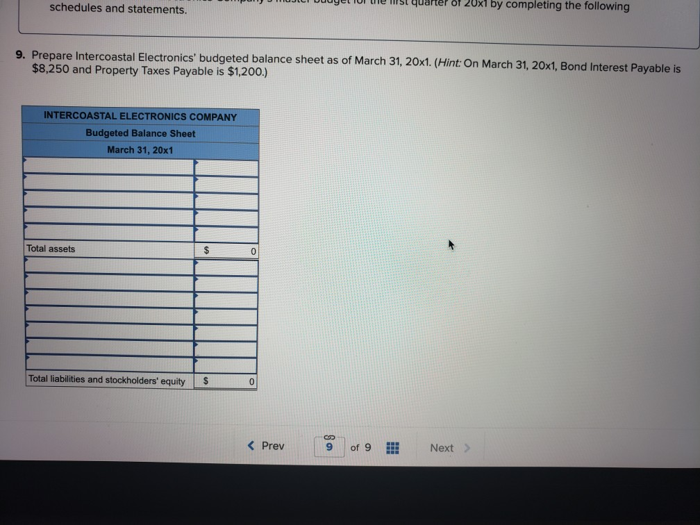 during the first quarter of 20x1 increase by 10 percent each month