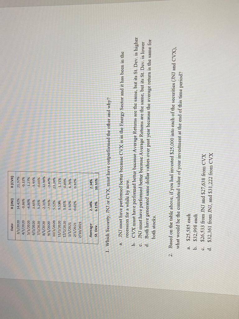 Please show steps for these two problems, attached is table for these